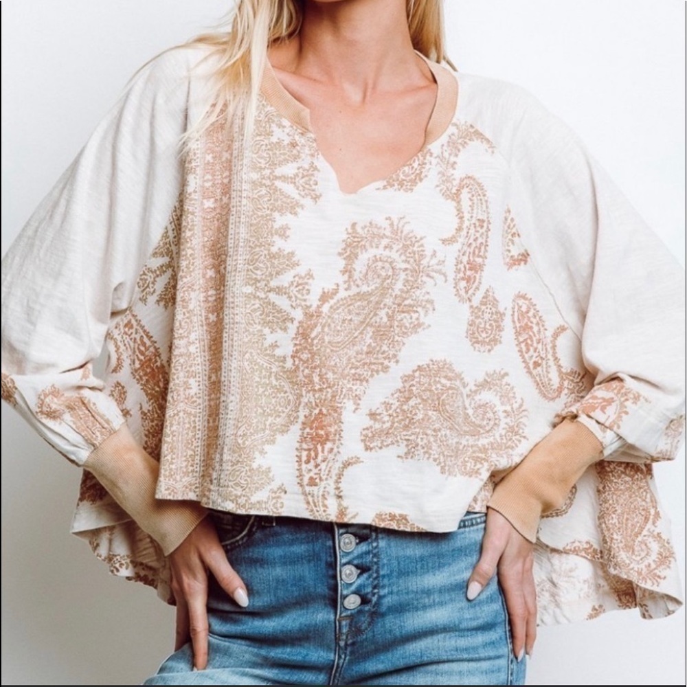 Free People True Perfection Tee In Almond Milk - Picture 1 of 16